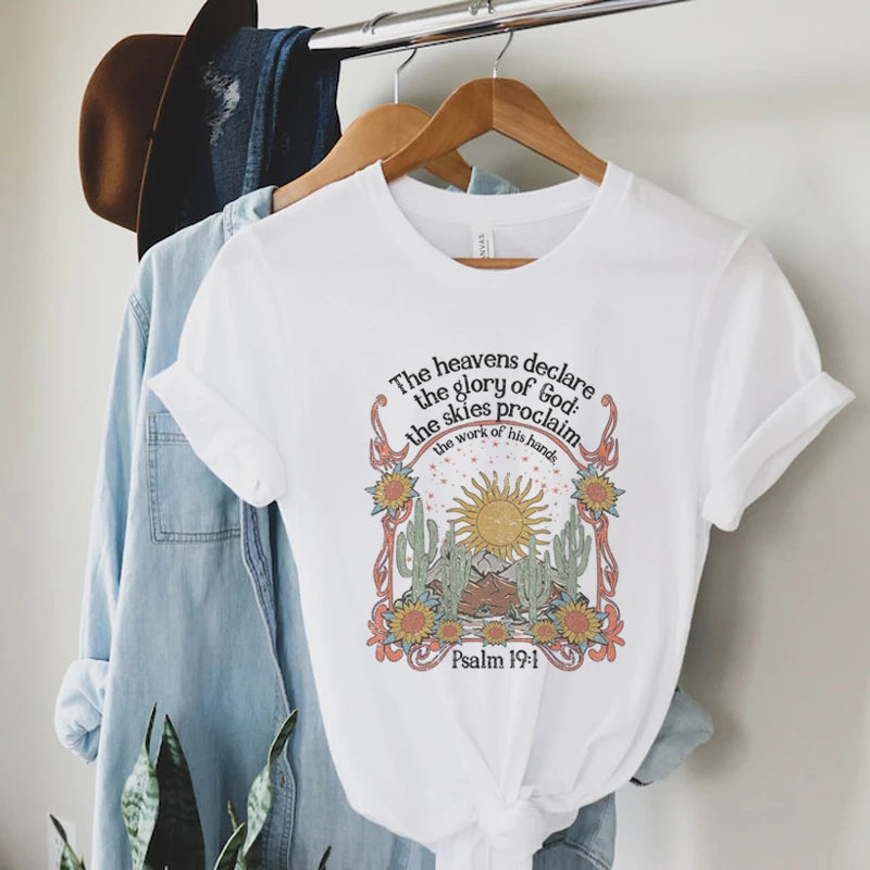 Boho Sunflower Graphic Tee – Vintage Wildflower Style